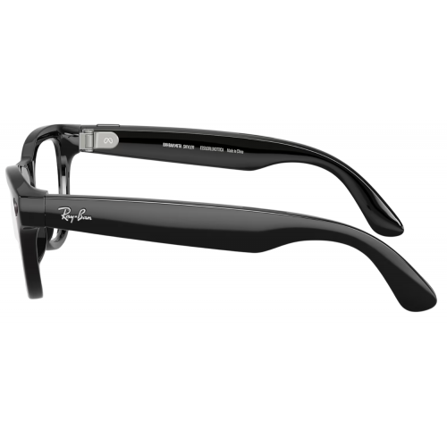 Умные очки Ray-Ban Meta* Skyler Gen 2 Shiny Black, Прозрачные линзы для компьютера Clear Blue-Violet (RW4014)